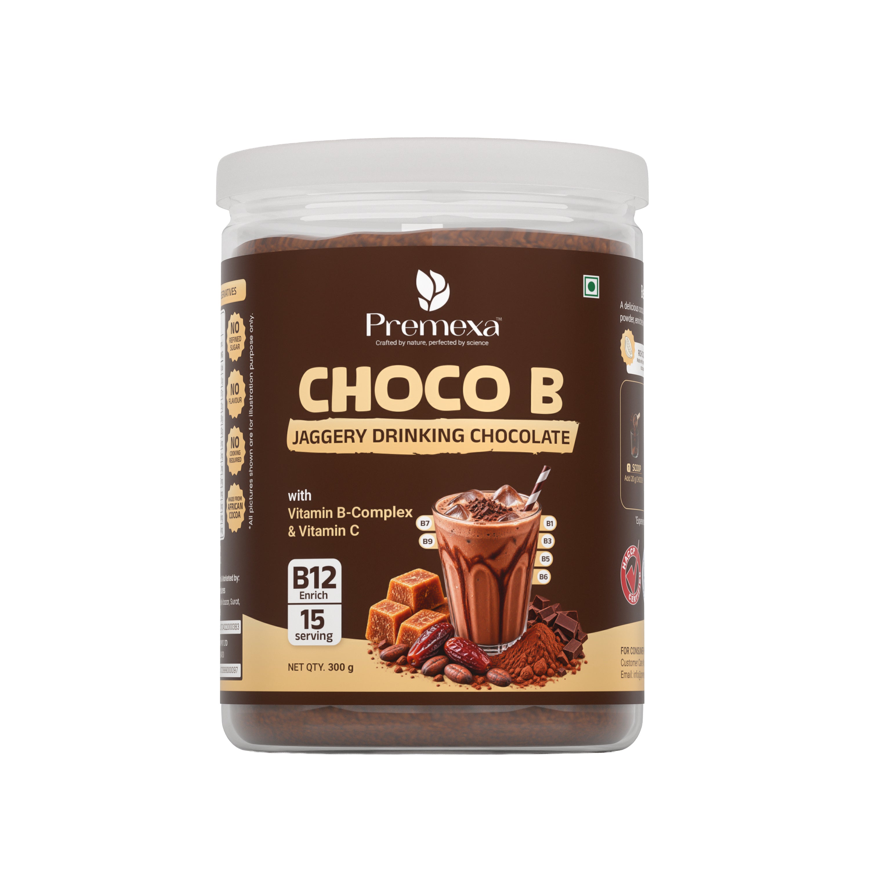 Premexa Choco B – Jaggery Drinking Chocolate with Vitamin B-Complex & Vitamin C