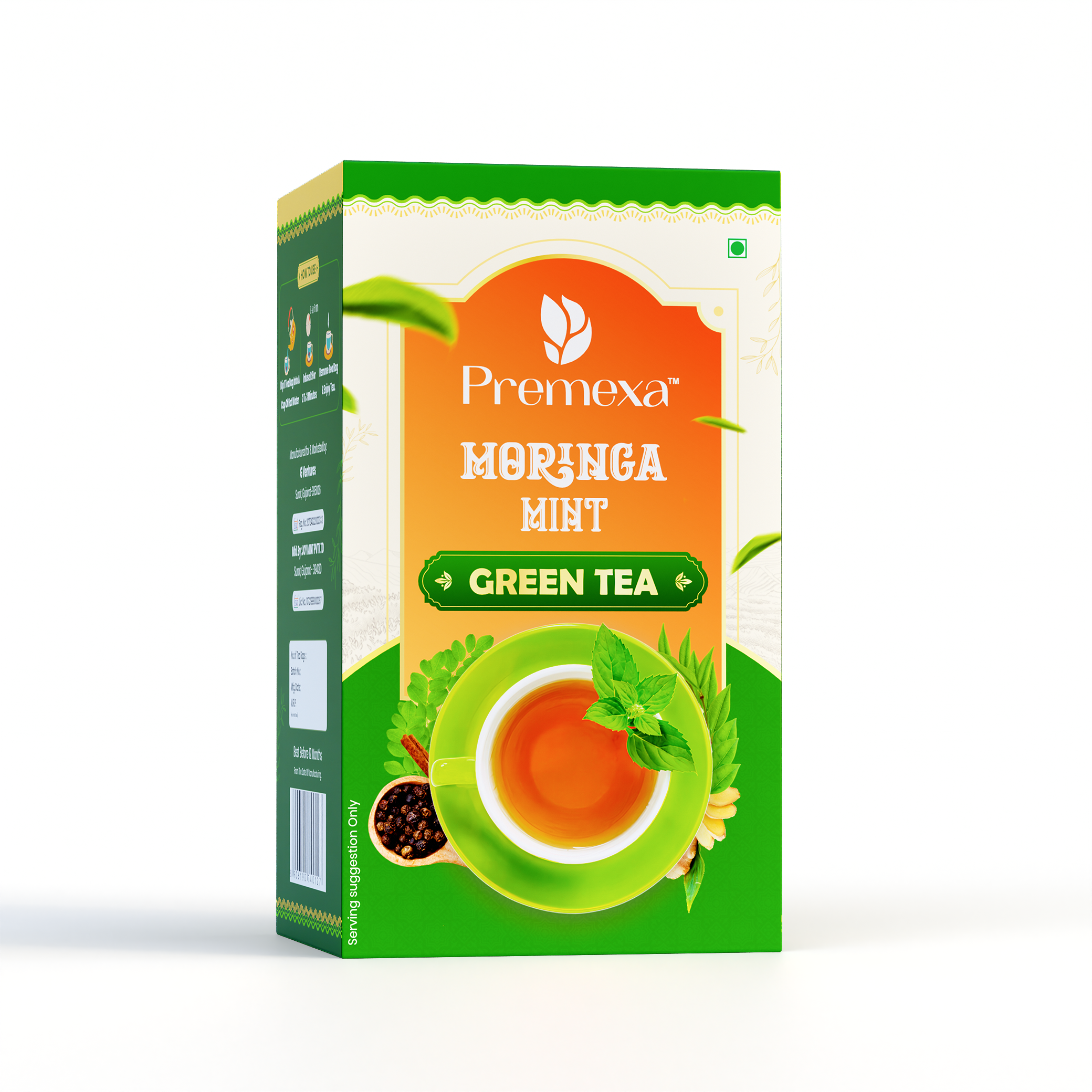 Moringa Mint Green Tea | For Weight Management and Healthy Skin