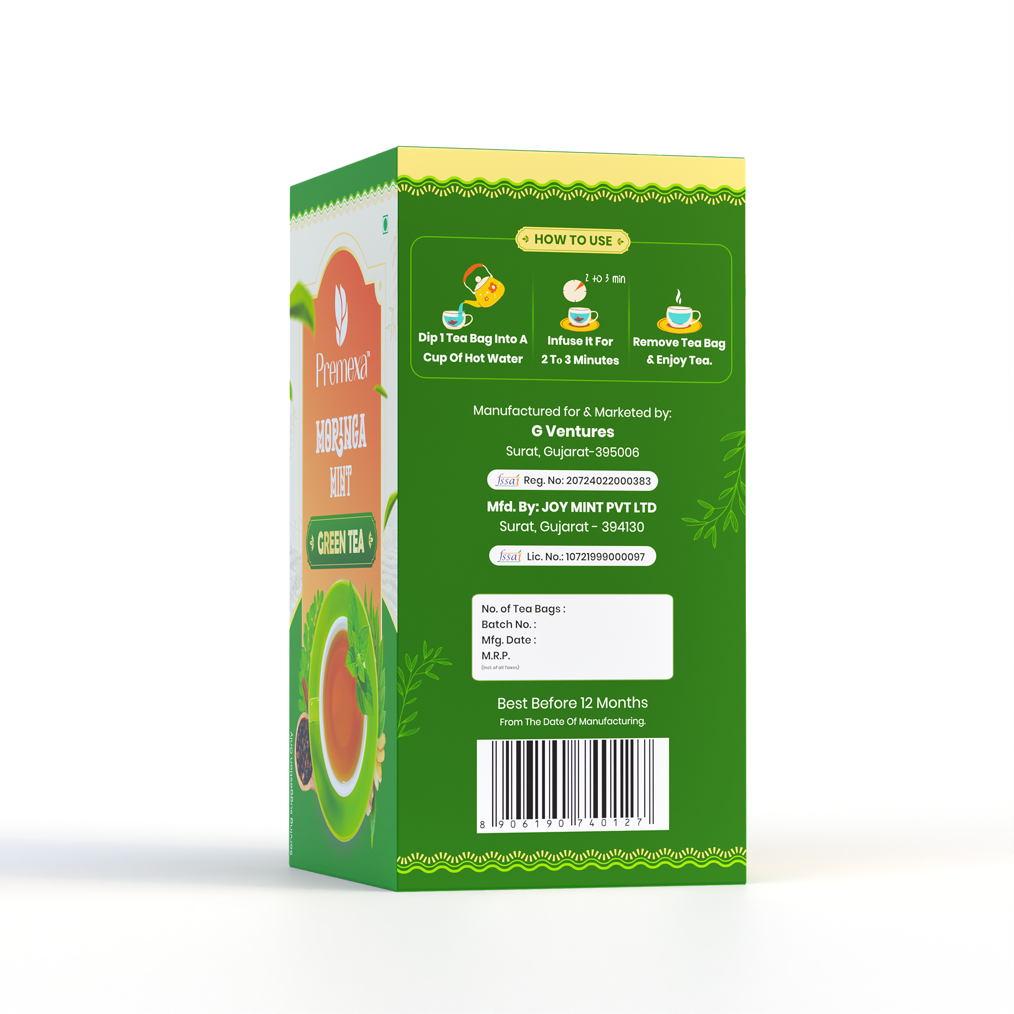 Moringa Mint Green Tea | For Weight Management and Healthy Skin