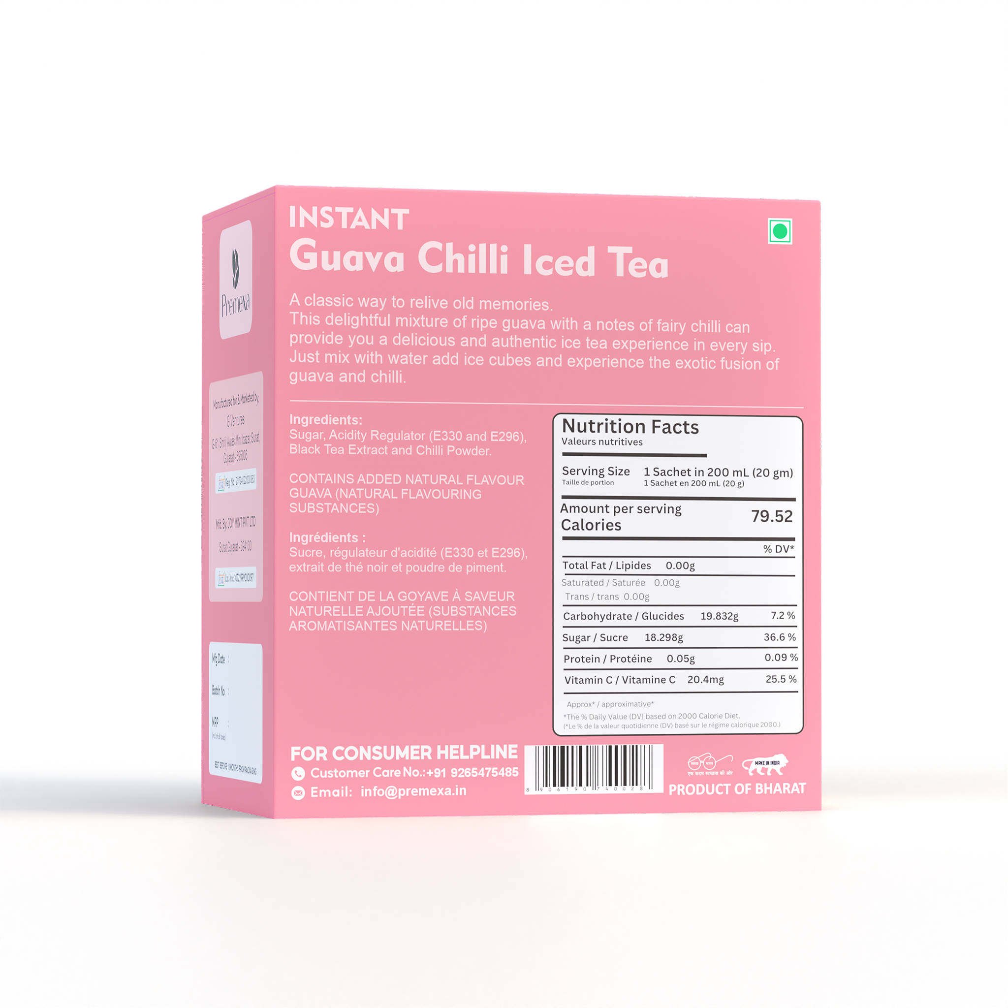 Premexa Instant Iced Tea | Energetic Refreshment