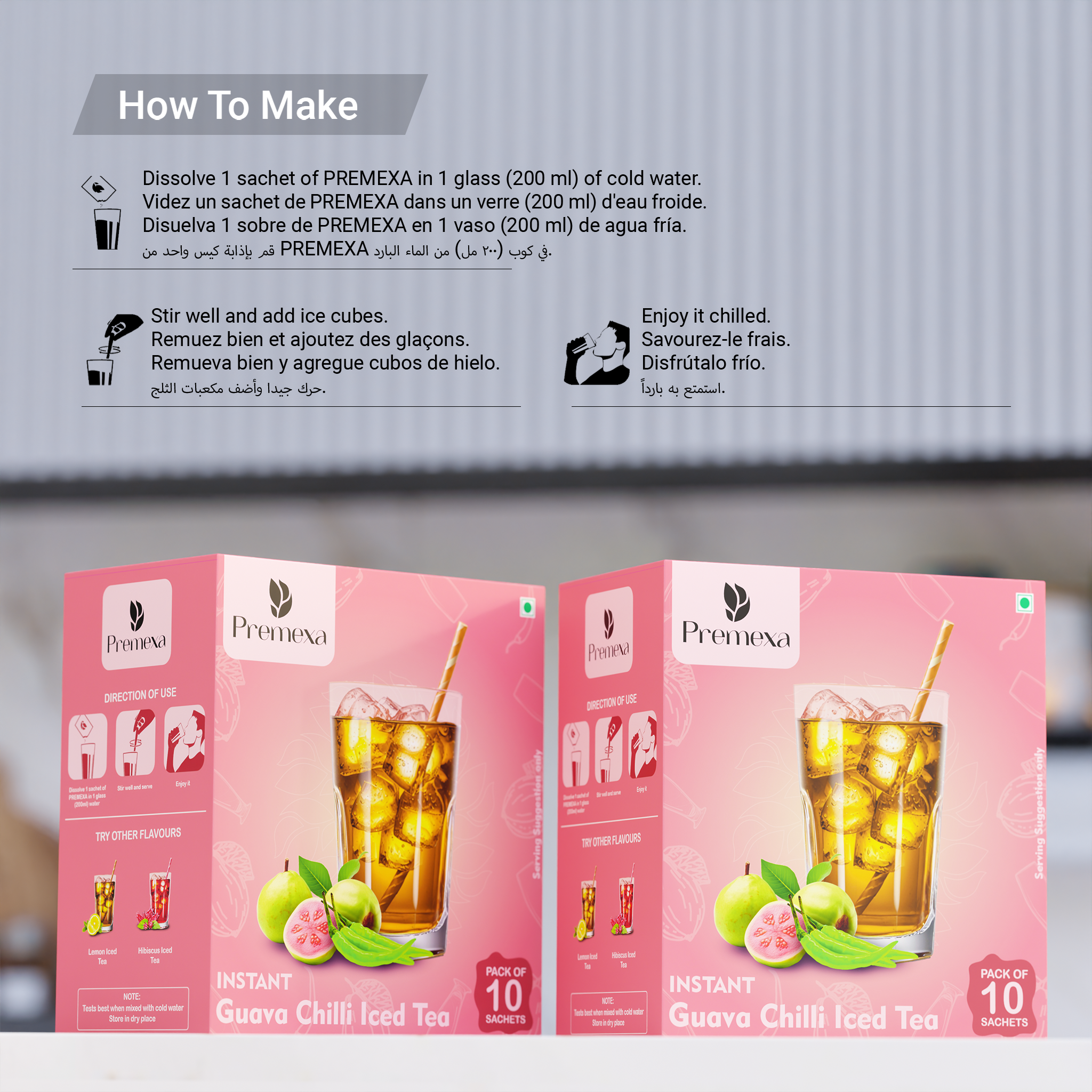 Premexa Instant Iced Tea | Energetic Refreshment