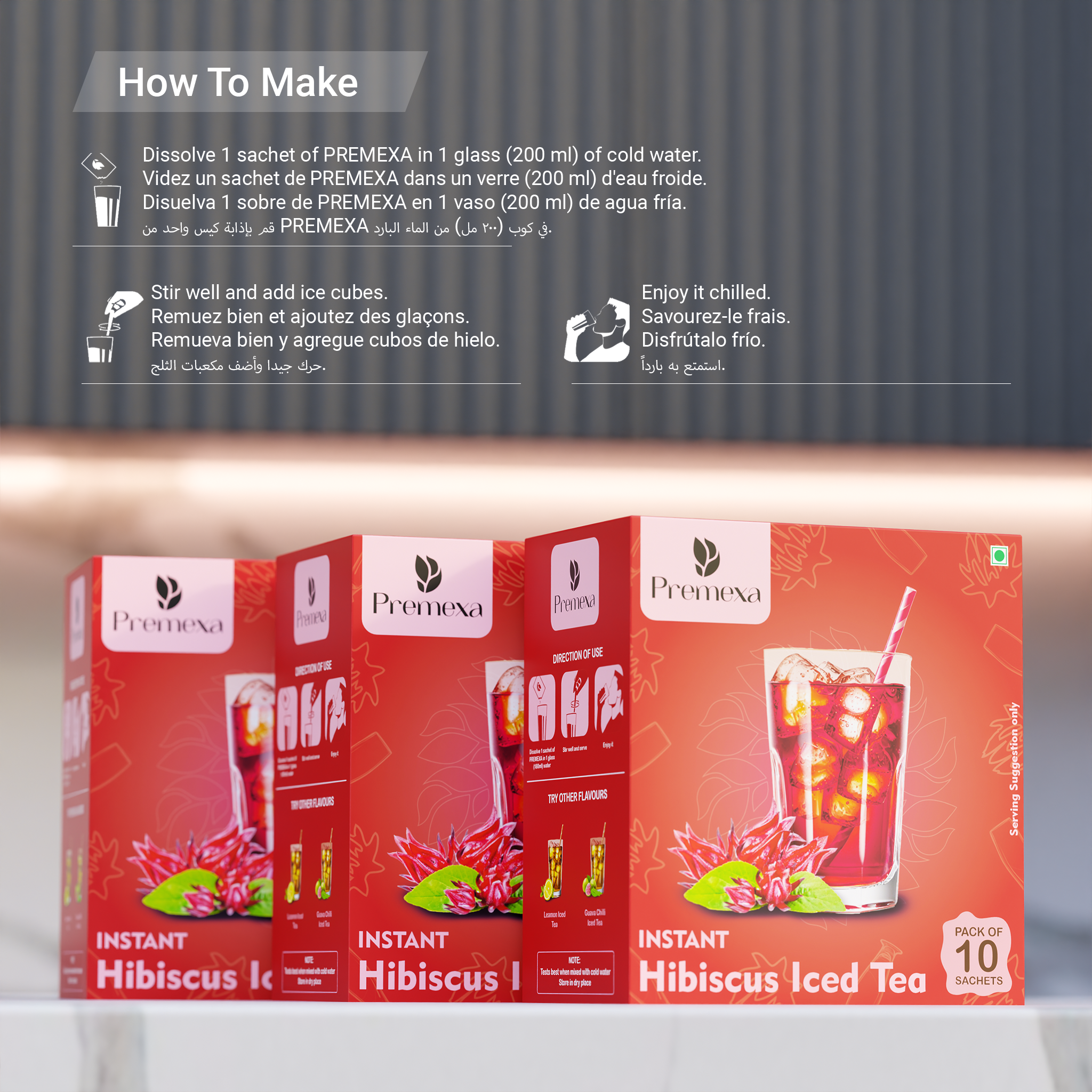 Premexa Instant Iced Tea | Energetic Refreshment