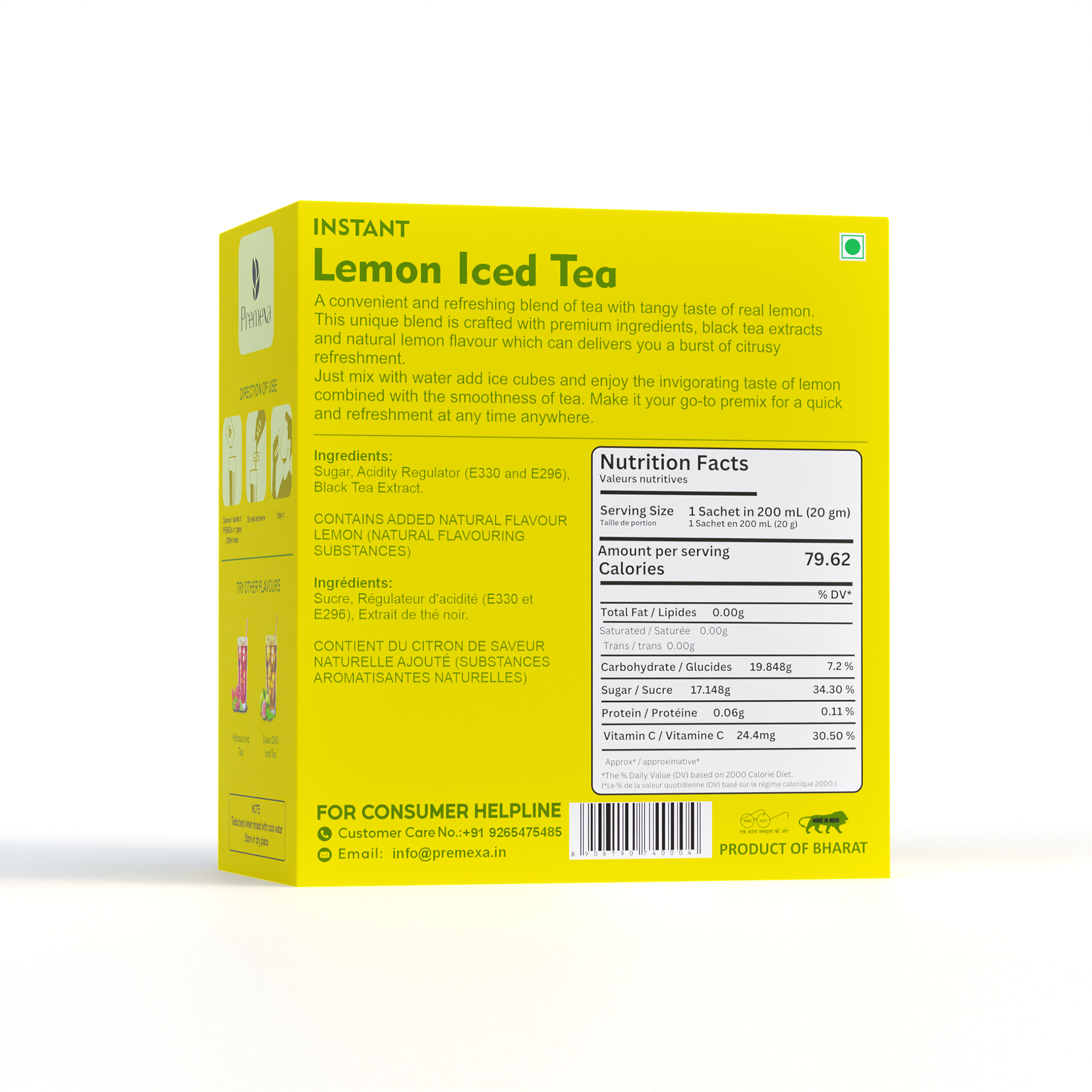 Lemon Iced Tea| Energetic Refreshment
