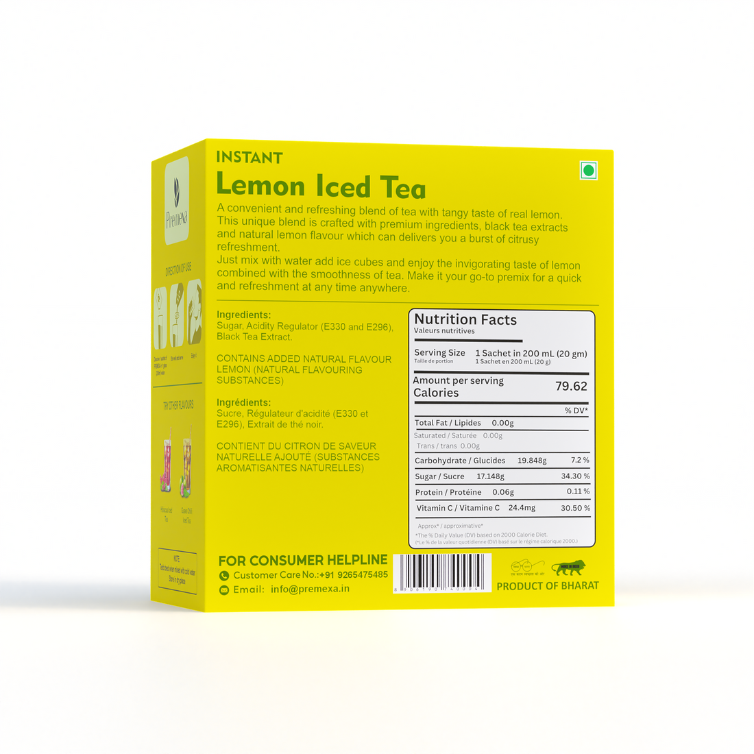 Lemon Iced Tea| Energetic Refreshment