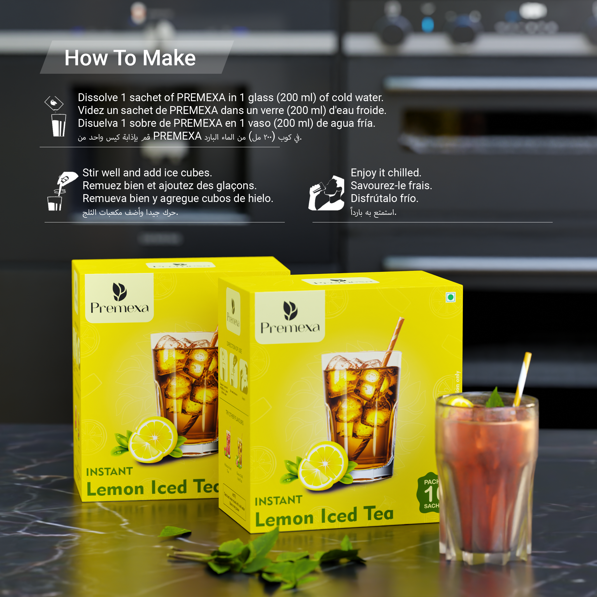 Lemon Iced Tea| Energetic Refreshment