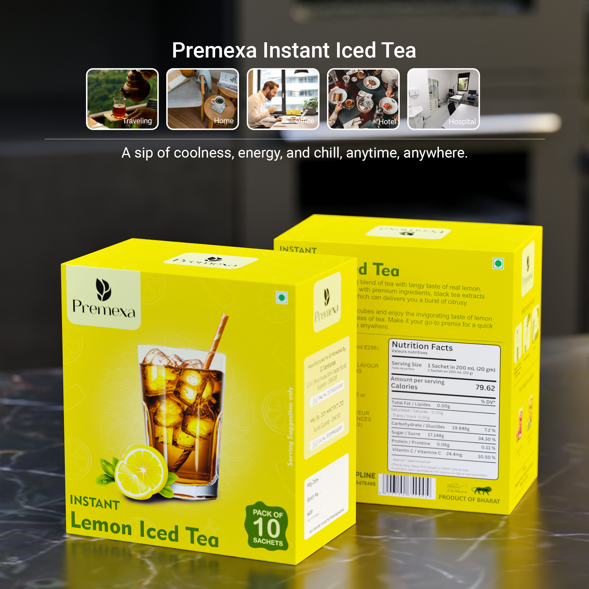 Lemon Iced Tea| Energetic Refreshment