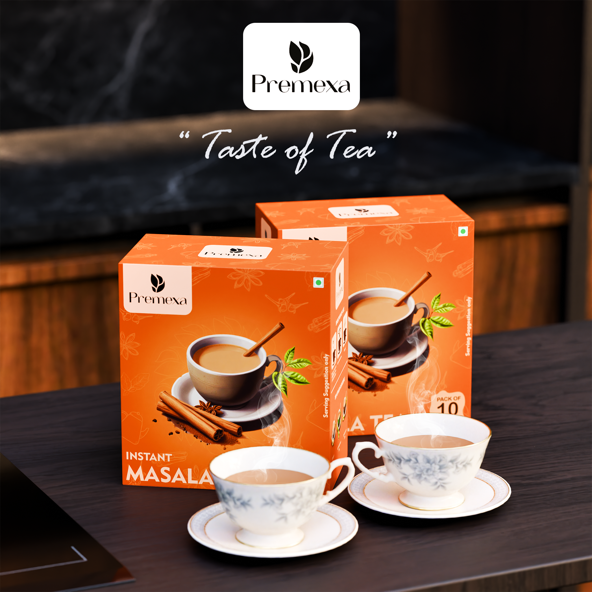 PREMEXA Instant Tea Premix | Low Sugar | Instant Tea